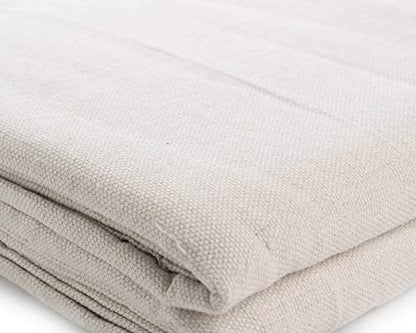 AK TRADING CO. Heavy Duty Canvas Drop Cloth, Painters Drop Cloth for Furniture & Floor Protection with Sturdy Double Stitched Edges (4 ft x 15 ft) - size: 4 ft x 15 ft