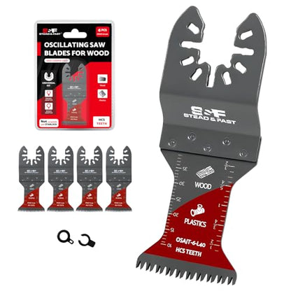 S&F STEAD & FAST 6 PCS Oscillating Saw Blades - size: L40
