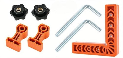 7pcs 90-Degree Precision Right Angle Clamp Set, Suitable for Woodworking, Picture Frames, Boxes, and Drawers