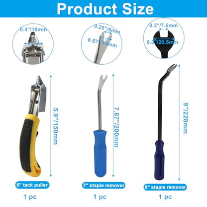 3Pcs Heavy Duty Upholstery Staple Remover - size: 3Pcs