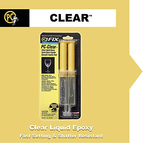 PC Products PC-Clear Epoxy Adhesive Liquid, 50ml Cartridge, Clear 75005 - size: 1.7 oz Cartridge, 1-Pack