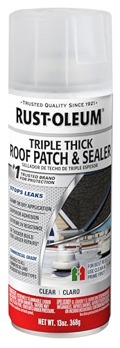 Rust-Oleum Triple Thick Roof Patch and Sealer Spray, 13 oz, Clear - color: Clear