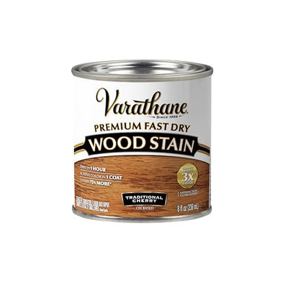 Varathane Premium Fast Dry Traditional Cherry Wood Stain - color: Traditional Cherry, size: 0.25 Quart (Pack of 1)