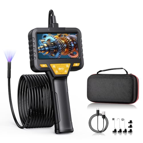 Endoscope Camera with Light, 4.3" 1080P HD, 16.5ft