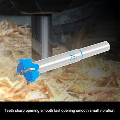 Forstner Drill Bits Professional Carbide Woodworking Hole Saw, Cutting Diameter 16mm, 2Pcs (Blue, Silver) - size: 16mm