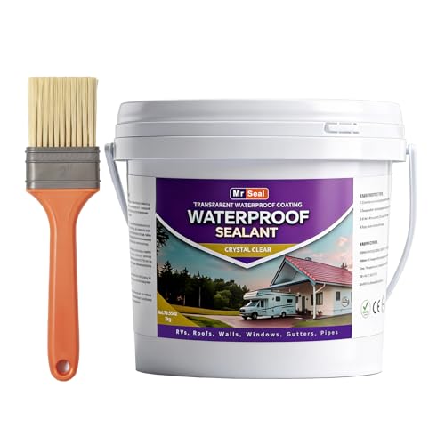Clear Waterproof Sealant 70 OZ, Water-Based Transparent Coating - style: 70 OZ