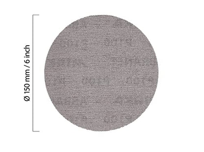Mirka Abranet 6 Inch 180 Grit Mesh Sanding Discs, Hook and Loop, 10 Pack - size: 180