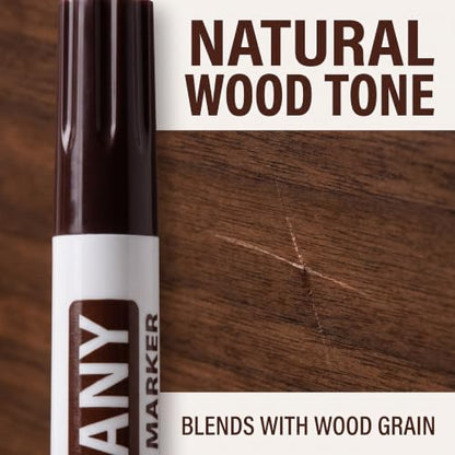 GANPUB Brown Furniture Repair Wood Cabinet Floor Touch Up Markers Scratch Filler Remover - Mahogany,Wood Polish and Care