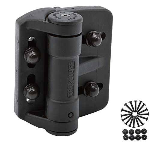 D&D TCAMA1 TruClose Mult-Adjust Gate Hinge Square Gates, Black, 2 pcs - color: Black, size: For Square Posts, Gate Gap up to 1.5 in