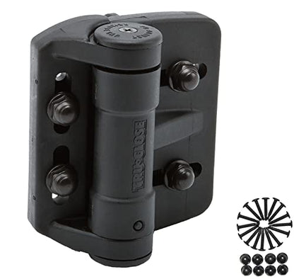 D&D TCAMA1 TruClose Mult-Adjust Gate Hinge Square Gates, Black, 2 pcs - color: Black, size: For Square Posts, Gate Gap up to 1.5 in