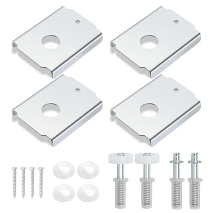Bifold Door Repair Kit, N7192 Bi-Fold Door Repair Bracket and N 7266 Bi-Fold Door Top Pivot and Guide Wheel, for 1-3/8 in Wood Bifold Hardware Replacement Parts