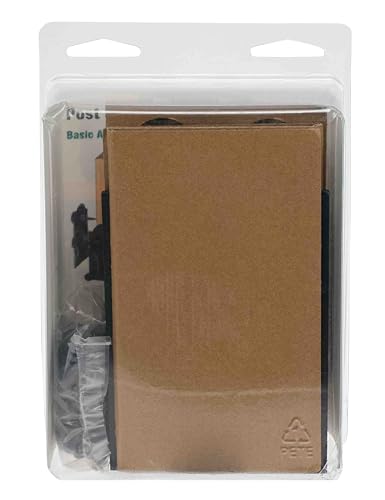 Deck Plus Laredo Sunset Faux Post Base Kit, 4in x 4in, 1 Kit, Black
