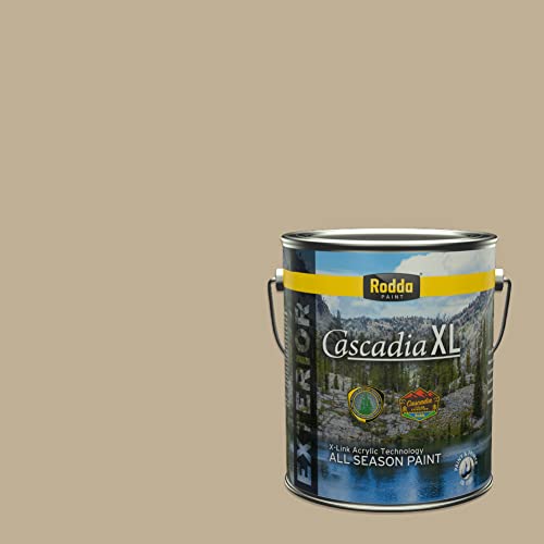 Rodda Paint CASCADIA XL Exterior Satin Paint & Primer in One, 1-Gallon, Cardamom - color: Cardamom, size: 128 Fl Oz (Pack of 1)