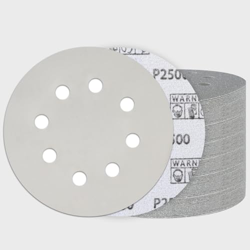 50PCS 5 Inch Sanding Discs 2500 Grit, Wet Dry Hook and Loop Sandpaper - style: 2500Grit