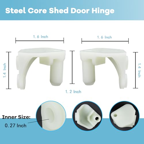 Resin Shed Door Hinge Kit (Left & Right)