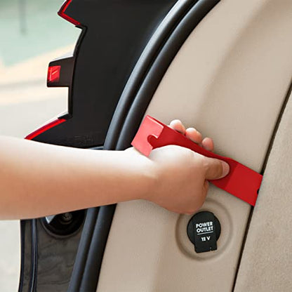 5 PCS Nylon Auto Trim Removal Tool Kit, No-Scratch Pry Tools Set for Car Door Panel, Dashboard, Molding, Fastener & Clip Removal, Interior Trim Installer/Remover Kit - Red