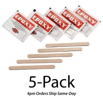 Hardman Double Bubble Red (#04001) Extra Fast Setting 3-5 Minute Epoxy - 5 Pack