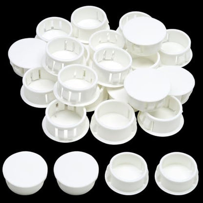 7/8 In/22 mm White Plastic Hole Plugs for Round Holes - style: 22mm(7/8")