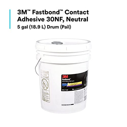 3M Fastbond Contact Adhesive 30NF, Neutral, 5 Gallon Drum (Pail) - color: Neutral, size: ['5 Gallon Pail']