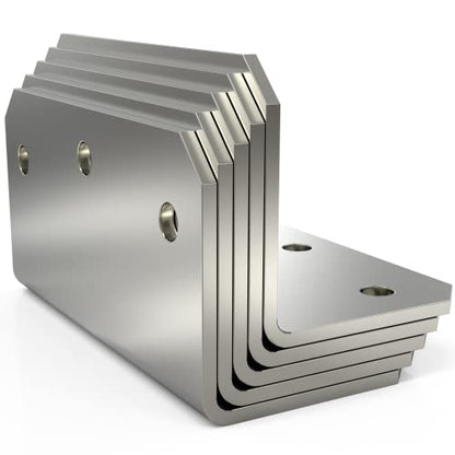 4x2x2 L Bracket Corner Brace(15PCS), 4 Inch Galvanized