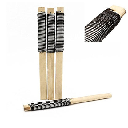 Wood Carving File 4pcs Round Rough Teeth Carpentry Woodworking Files Wood Rasp