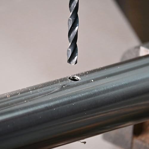 1/8 Inch x 12 Inch Drill Bit – Long Drill Bit, Industrial Black Oxide Coating – Cobalt Aircraft Extension Drill Bits for Steel, Hard Metal, Cast Iron, Wood, Plastic - style: 1/8 x 12 Inch
