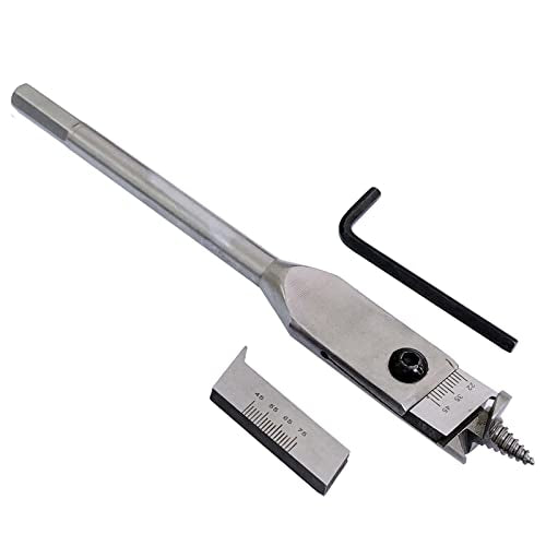 22-77mm Adjustable Spade Bit Expansive Flat Woodworking Boring Drill Bit Blades Cutters Set - style: 22-77mm