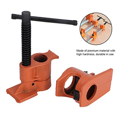 Pipe Clamp Jaws Vise Fixture Set, Woodworking Tool Kit, Wood Gluing Pipe Clamp Set for Woodworking (Normal)