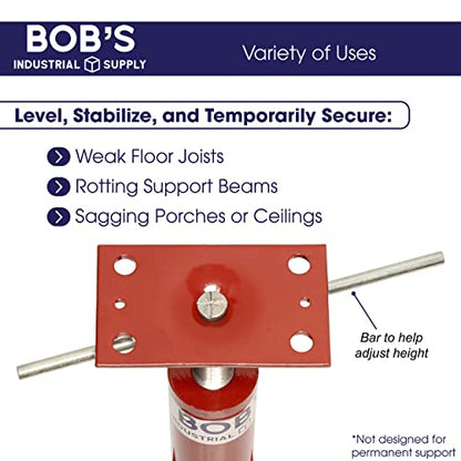 BISupply House Jacks for Leveling Crawlspace 3 Pack - 54-150 inch Adjustable Support Beam Basement Jack Post - Floor Lifting Joist Beam Brace for Cellar Ceiling - Screw Pole Jack - size: 54-150 Inch ( 3 PACK)