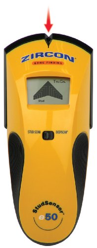 Zircon® StudSensor™ e50 Stud Finder with Live Wire Detection, 1.5 in. Deep