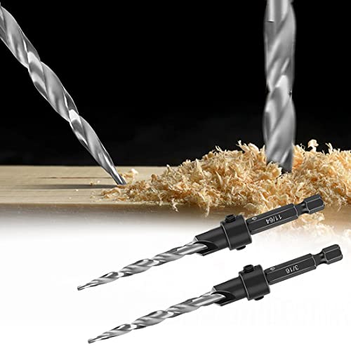 5PCS Countersink Drill Bit Set Quick Change Screw Drill Counter Sink Bit - size: 5PCS