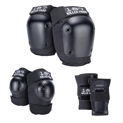 187 Killer Pads Six Pack Pad Set - color: Black, size: Junior
