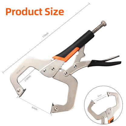 3-Pack 11 Inch Locking Pliers Heavy Duty Vice Grips for Welding