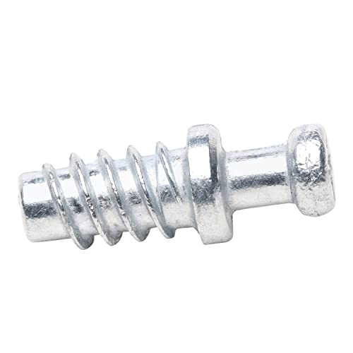 20 Pack Screw-in Dowel Furniture Connector, Zinc, 7/16" (11.5mm) Length for 3/16" (5mm) Hole, R012Z - size: 7/16" (11.5mm) Length