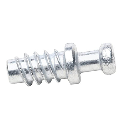 20 Pack Screw-in Dowel Furniture Connector, Zinc, 7/16" (11.5mm) Length for 3/16" (5mm) Hole, R012Z - size: 7/16" (11.5mm) Length
