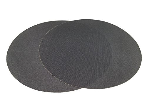 Starcke Premium 17" Sanding Screen Discs, 220 Grit, Pack of 10 – Black Silicon Carbide Mesh Sandpaper Discs for Floor Buffer and Sander Use, Two-Sided Screen Mesh Sanding Disc for Wood Floors