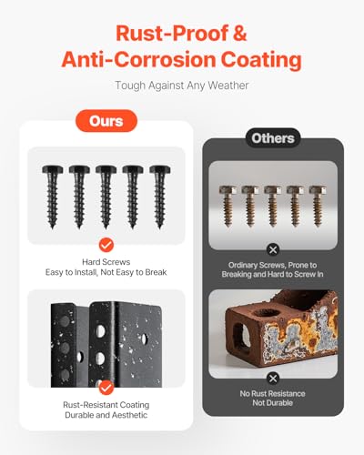 VEVOR Concealed Joist Hanger, 2x4 Inch Outdoor Concealed-Flange Joist Bracket with Screws, Steel Light Joist Hangers for 1.93 x 3.62 Inch / 49 x 92 mm Beam, Swing, Fence, Wooden Slides, 24 Pcs - size: 2x4 Inch (1.93x3.62) 24 Pcs
