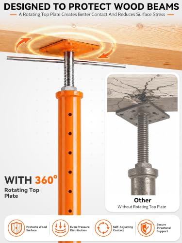 4 Pack 19"–36" Adjustable House Floor Jack, 18000 lbs Max Load Capacity - size: 19“-36”