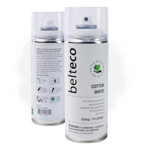 Cotton Semi Gloss Spray Paint | Water-based White Gloss Spray Paint - color: Cotton White Semi Gloss, size: 11.29 Ounce (Pack of 1)