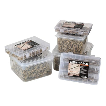 WELLOCKS #8 x 1 in Tan Deck Screws, 0.44 lbs Trial Size - size: #8×1", style: Trial size 0.44LBS