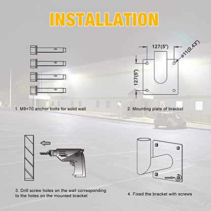 90 Degree Wall Mount Bracket with 2-3/8in OD Tenon 2Pack - size: 90 Degree Wall Mount 2 Pack