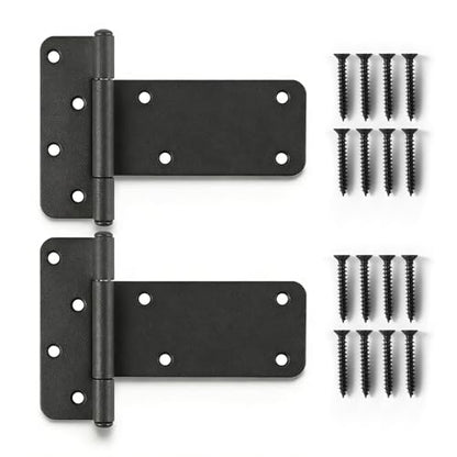 2 Pack 5" Door Hinges,260 Lbs Capacity Heavy Duty Gate Hinges - size: 5"- 2 pcs-Matte black
