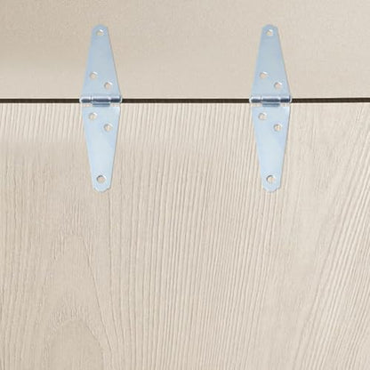 Geesatis 3" Strap Hinges Heavy Duty Gate Hinges,Iron,6Pcs Silver - color: Silver, size: 3inch(6Pcs)