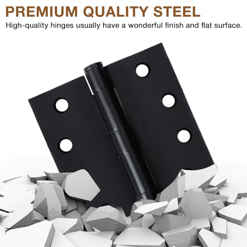 TDCHINGES Commercial Door Hinges 4"x4.5" Oil Rubbed Brown Heavy Duty NPR - color: Oil Rubbed Bronze, size: 3 Pack