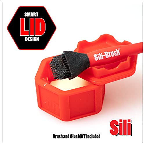 Sili Glue Pod with Multi Purpose Sealable Lid/Glue Brush Holder