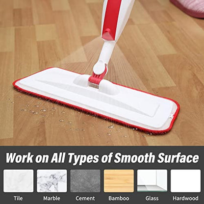 16.5" Microfiber Mop Pads Refills, 3 Pack Reusable Replacement Heads - color: 16"grey Rolled*3