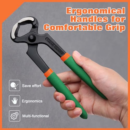 End Cutting Pliers 7 Inches PVC Handle Nail Puller Pincer for Women Wire Cutting, Shoe Heel Repair - style: 7" End Cutting Pliers