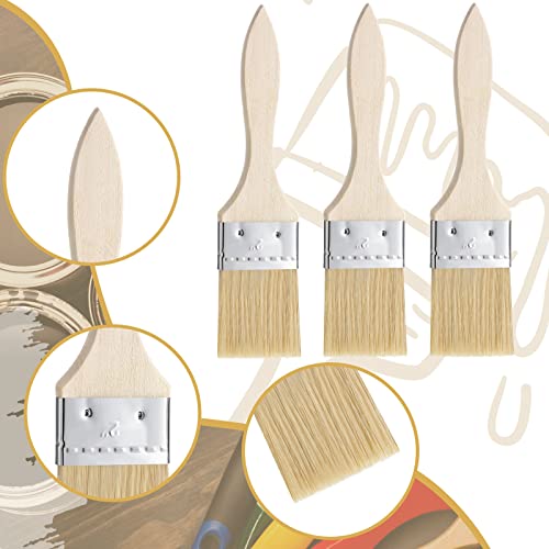 Nuogo 120 Pcs 2 Inch Chip Brushes Bulk for Paint Stain Varnish