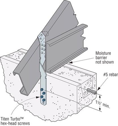 Simpson Strong-Tie MTSM20 MTSM 20 in. 16-Gauge Medium Twist Strap for Masonry (Pack of 100)