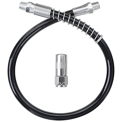 UTOOL 18 Inch Resin Spring Flex Hose, 1 Normal Coupler, 1/8 NPT Threads - size: 2PCS